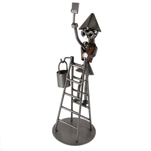Metalowa figurka Pani malarz