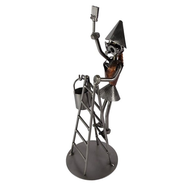 Metalowa figurka Pani malarz