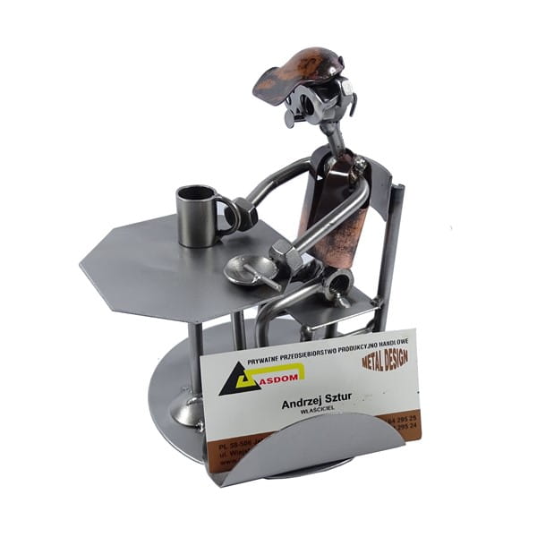 Magnetyczny stojak na wizytówki na figurce