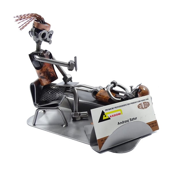 Magnetyczny stojak na wizytówki na figurce