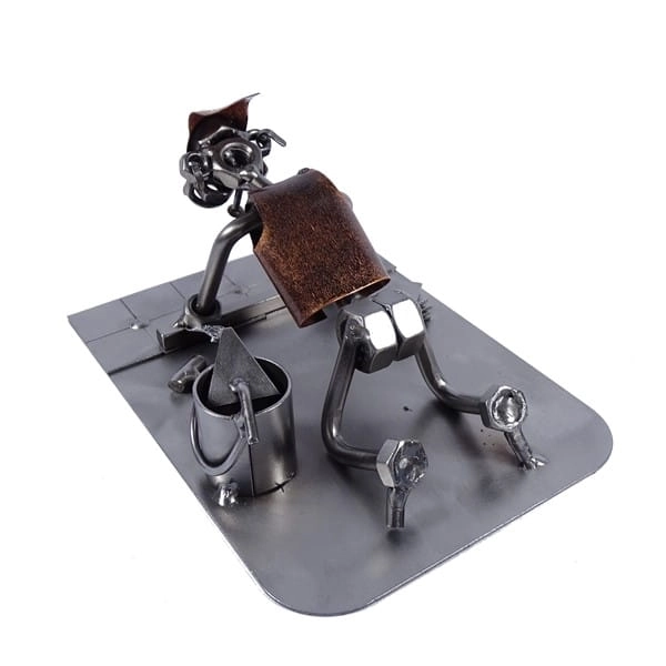 Metalowa figurka Glazurnik