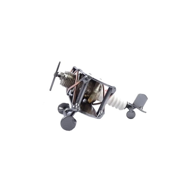 Metalowy model Mały samolot dwupłatowiec