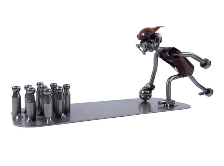 Metalowa figurka Kręgle