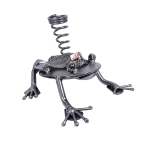 Metalowa figurka Żaba królowa