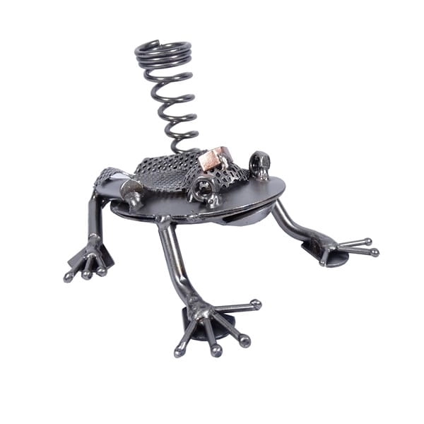 Metalowa figurka Żaba królowa