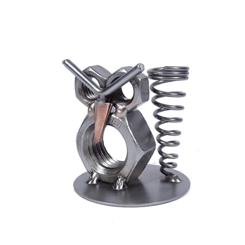 Metalowa figurka Sowa