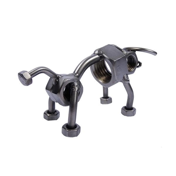 Metalowa figurka Byk