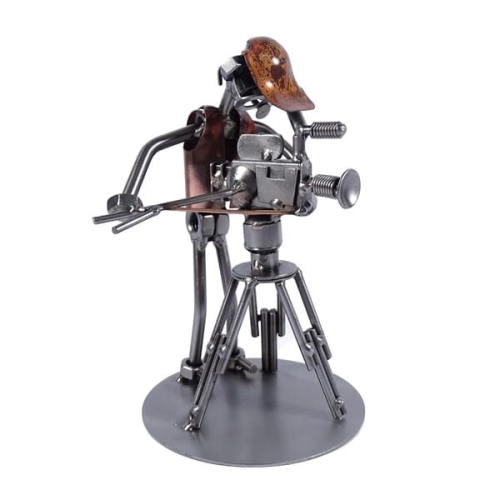 Metalowa figurka Kamerzysta