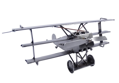 Metalowy model Trójpłatowiec-Czerwony baron
