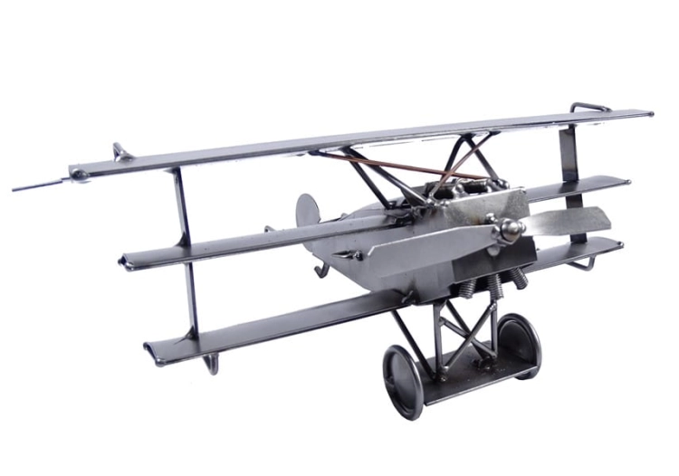 Metalowy model Trójpłatowiec-Czerwony baron