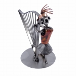 Metalowa figurka Harfa