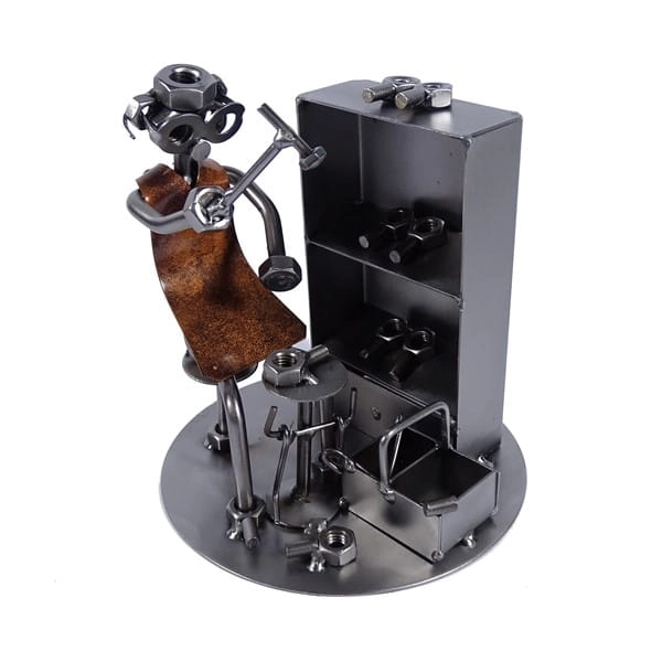 Metalowa figurka Szewc