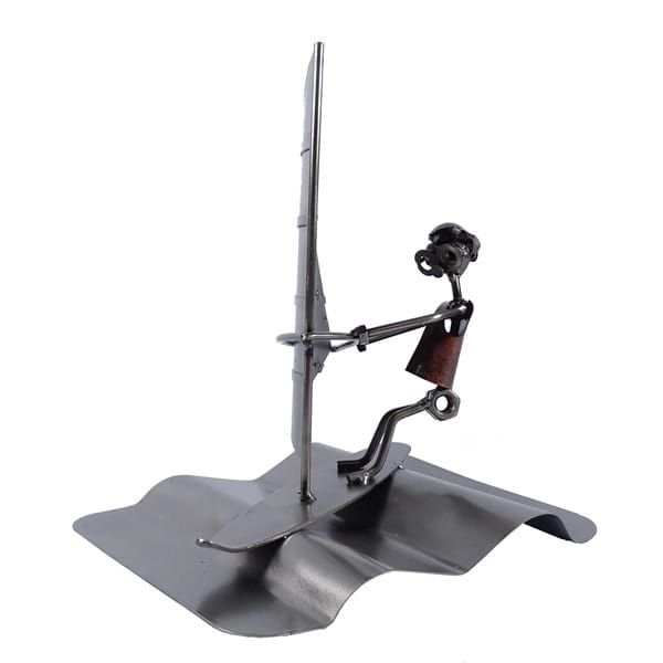 Metalowa figurka Windsurfing na fali
