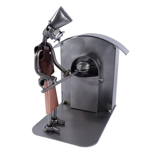 Metalowa figurka Piekarz