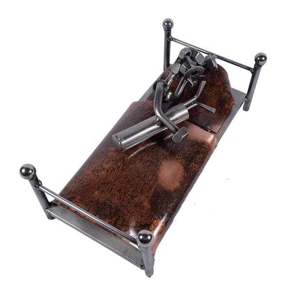 Metalowa figurka Golf maniak.