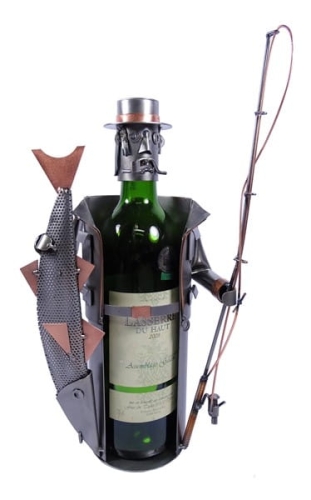 Metalowa figurka-Stojak wędkarz