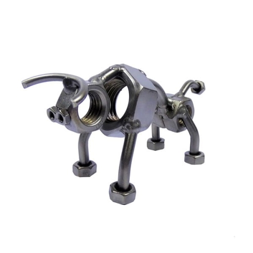 Metalowa figurka Byk