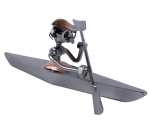 Metalowa figurka Kajak