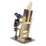 Metalowa figurka Malarz