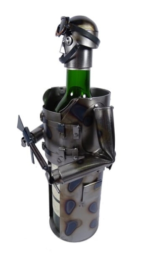 Metalowa figurka-Stojak żołnierz USA