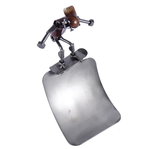 Metalowa figurka Deskarz