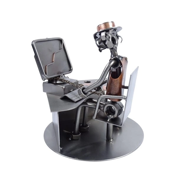 Metalowa figurka Pracoholik