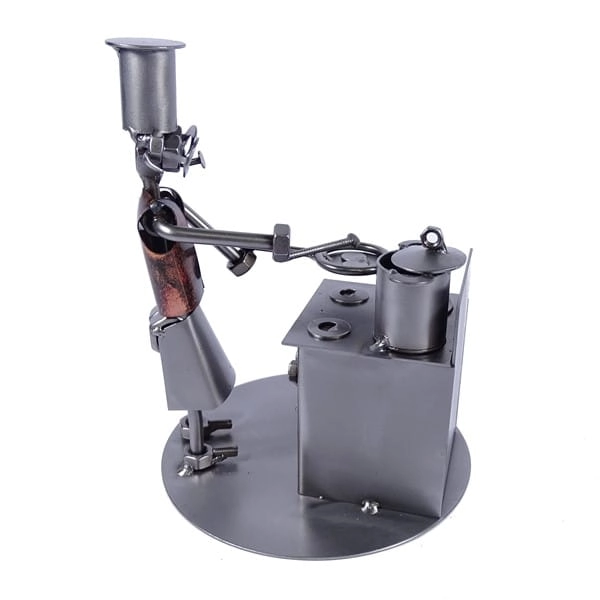 Metalowa figurka Kucharz