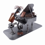 Metalowa figurka Fortepian