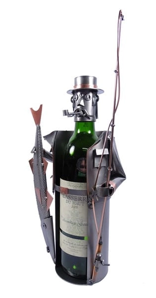 Metalowa figurka-Stojak wędkarz