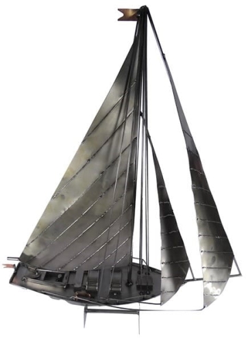 Metalowa figurka Jacht duży