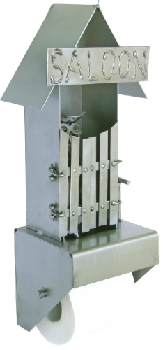 Metalowa figurka WC na dzikim zachodzie