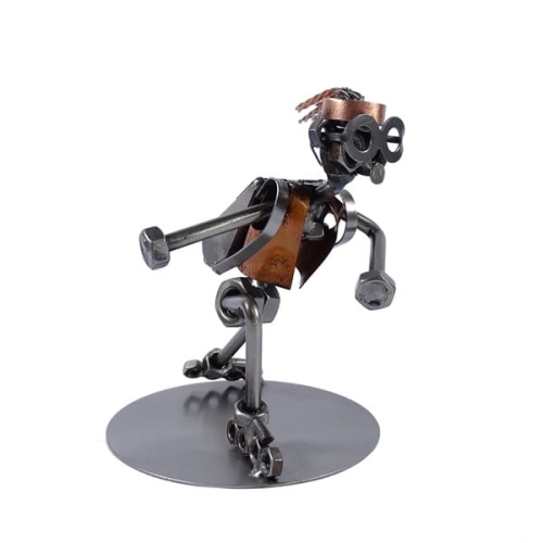 Metalowa figurka Wrotkarka