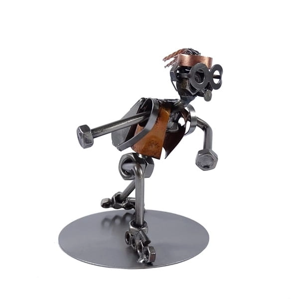 Metalowa figurka Wrotkarka