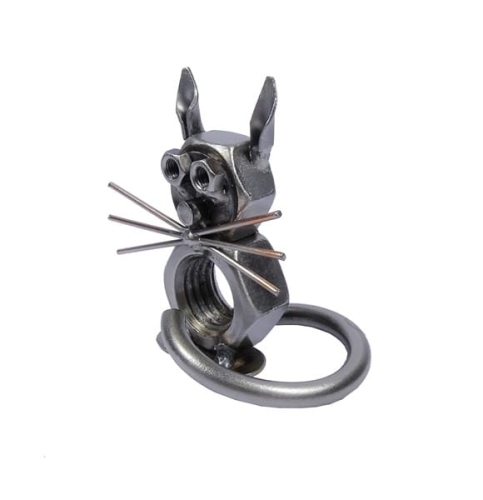 Metalowa figurka Kot