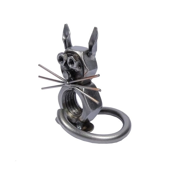 Metalowa figurka Kot