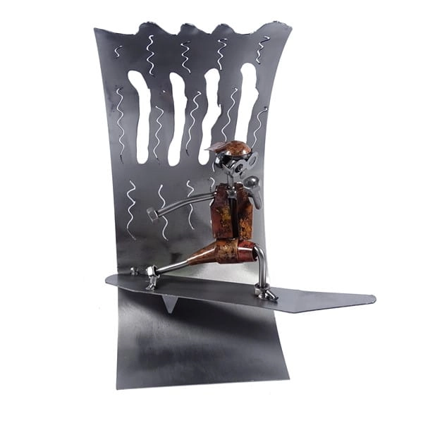 Metalowa figurka Surfing na fali