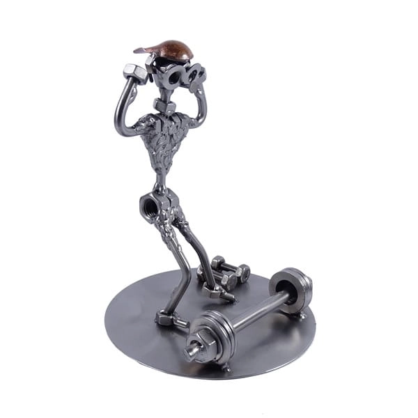 Metalowe rękodzieło- kulturysta