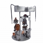 Metalowa figurka Para na WC