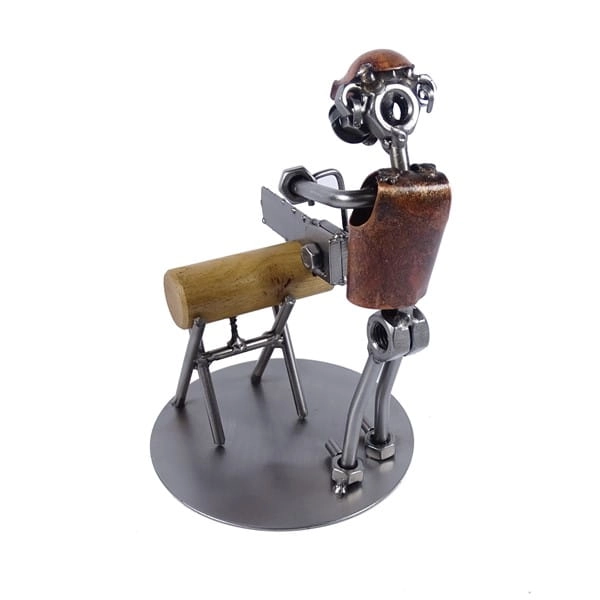 Metalowa figurka Drwal