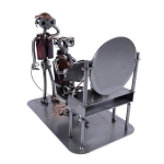 Metalowa figurka Fryzjer z golarką