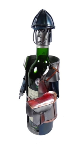 Stojak na wino- Jockey. Prezent dla jeźdźcy