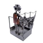 Metalowa figurka Kapitan na statku