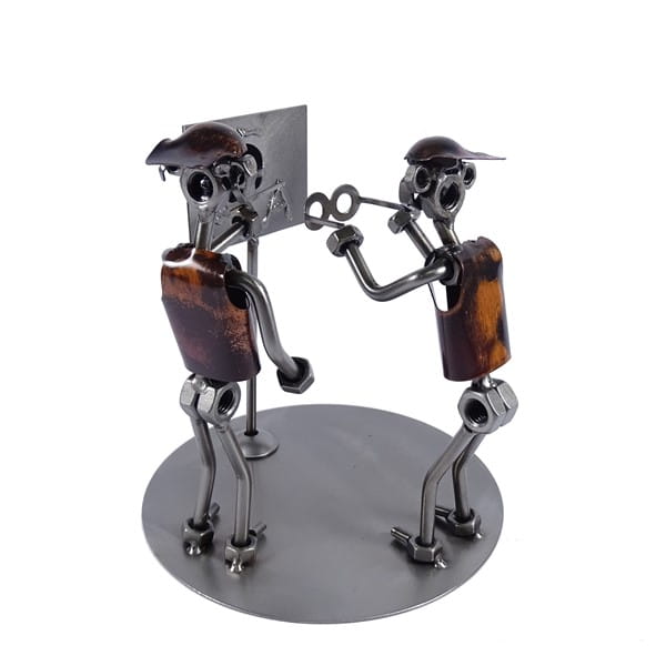 Metalowa figurka Okulista