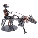 Metalowa figurka Rasowy koń Kłusak