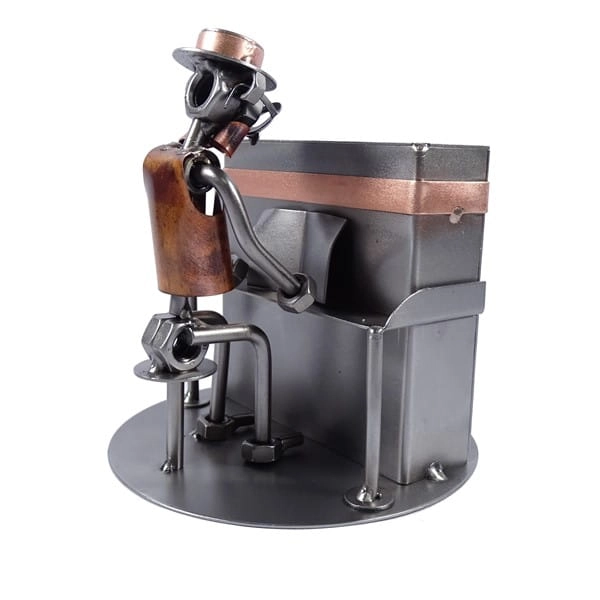 Metalowa figurka Pianino