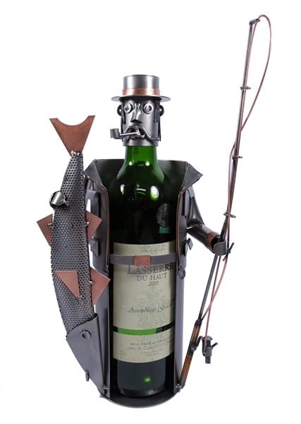 Metalowa figurka-Stojak wędkarz