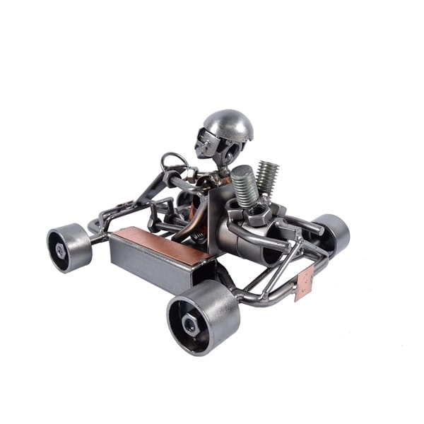 Metalowy model samochodu Gokart