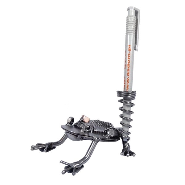 Metalowa figurka Żaba królowa