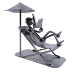 Metalowa figurka Relax na leżaku