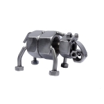 Metalowa figurka Hipopotam